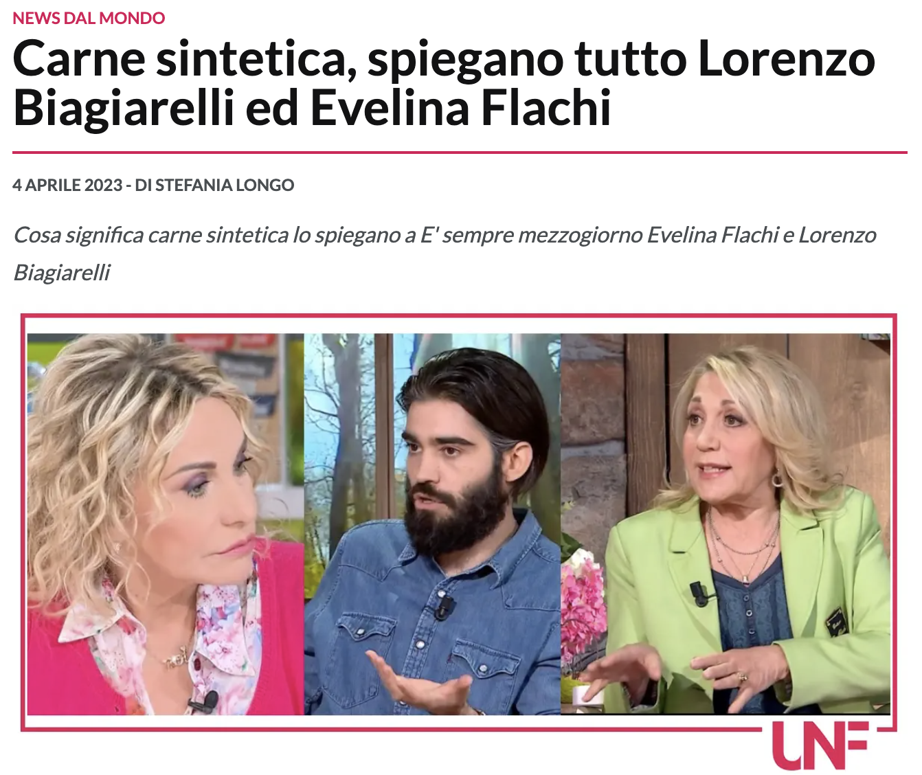 cosa significa carne sintetica