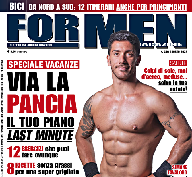 evelina flachi per for men magazine agosto 2023