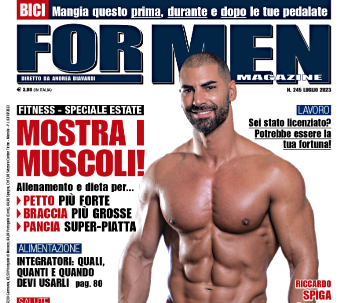 evelina flachi per for men magazine luglio 2023