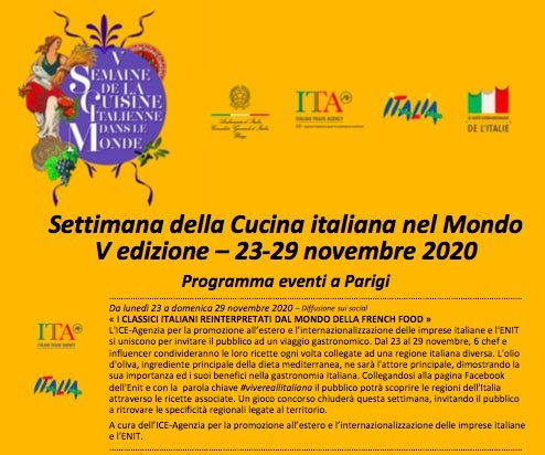 settimana della cucina italiana nel mondo
